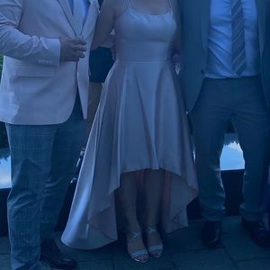 X scape size 8 pink/blush high low dress